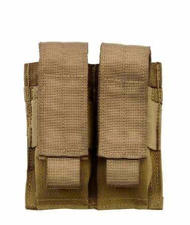DOUBLE PISTOL MAG POUCH WITH ADJUSTABLE FLAP