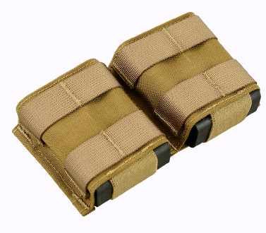 GRIPTAC MOLLE DOUBLE PM4/ M16 MAG POUCH